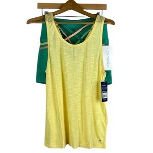 NWT Marika Workout Active Wear Set Tank SZ L and Shorts SZ M